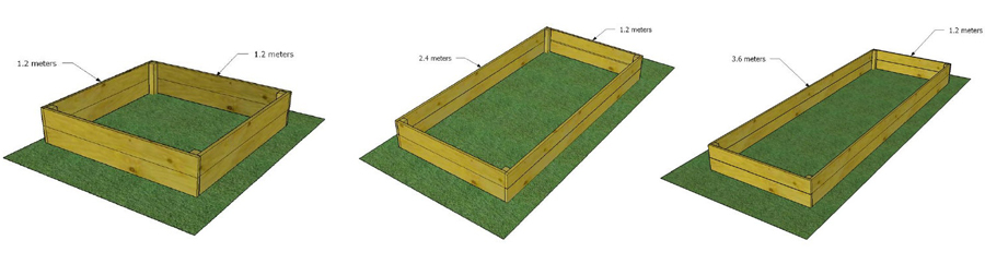 Raised beds for planting and growing your own