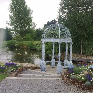 Ornate gazebo built by Evergreen Wales in Cardiff, Wales - Landscapers in Cardiff