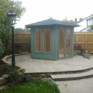 Summer houses installed in Cardiff by Evergreen Wales